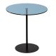Stranska mizica CHILL 50x50 cm črna/modra