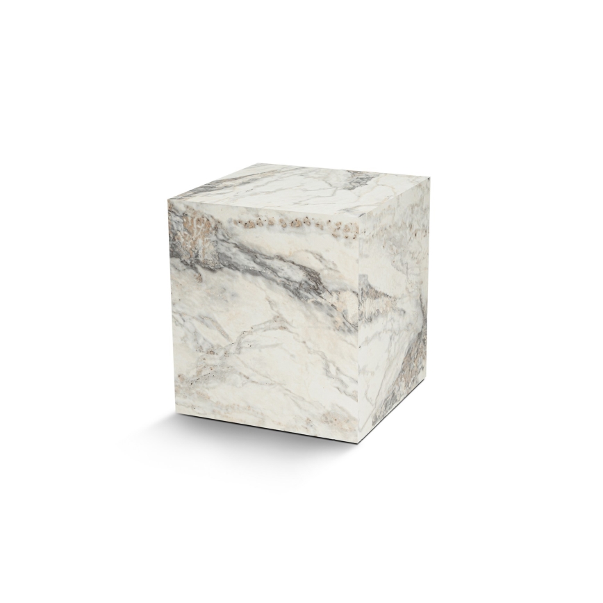 Stranska mizica KUP 50x45 cm dekor iz marmorja