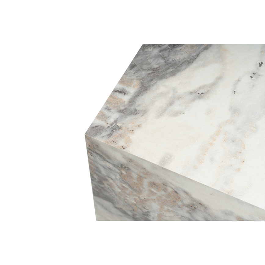 Stranska mizica KUP 50x45 cm dekor iz marmorja