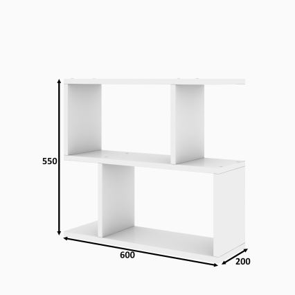 Stranska mizica LALE 55x60 cm bela