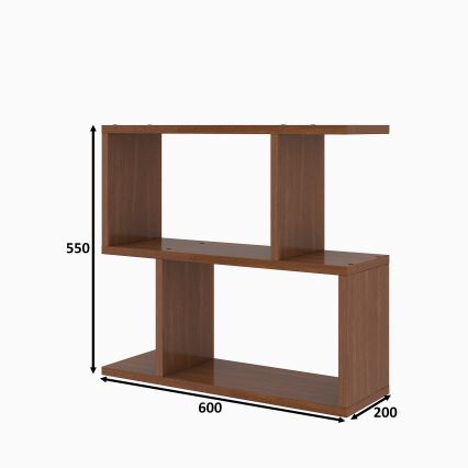 Stranska mizica LALE 55x60 cm rjava