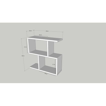 Stranska mizica LIFE 60x60 cm antracit