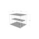 Stranska mizica LIFON 40x50 cm bela/črna