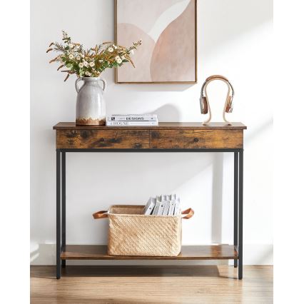 Stranska mizica LUVOR rjava/črna