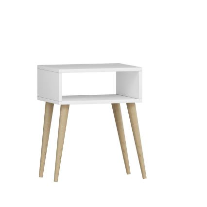 Stranska mizica MIKA 59x45 cm bela