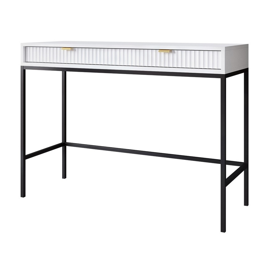 Stranska mizica NOVA 77x104 cm bela/črna