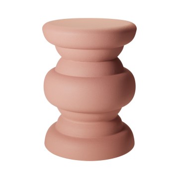 Stranska mizica PETIT, premer 31 cm, rožnata