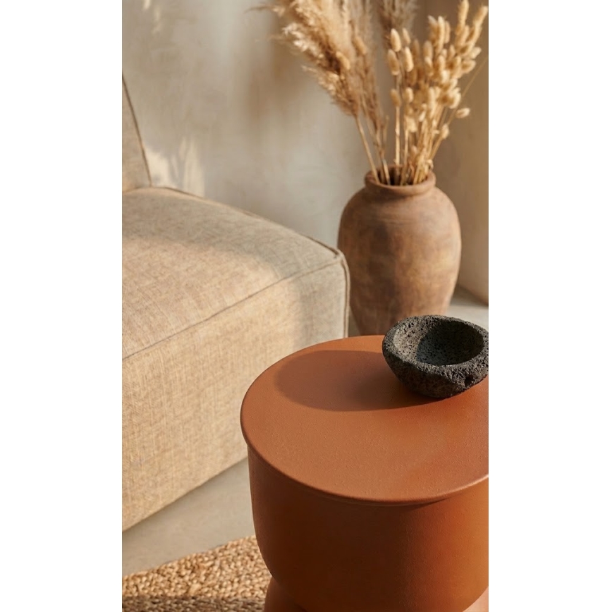 Stranska mizica PETIT, premera 31 cm, oranžna