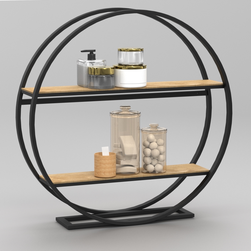 Stranska mizica SHELF pr. 62,5 cm hrast