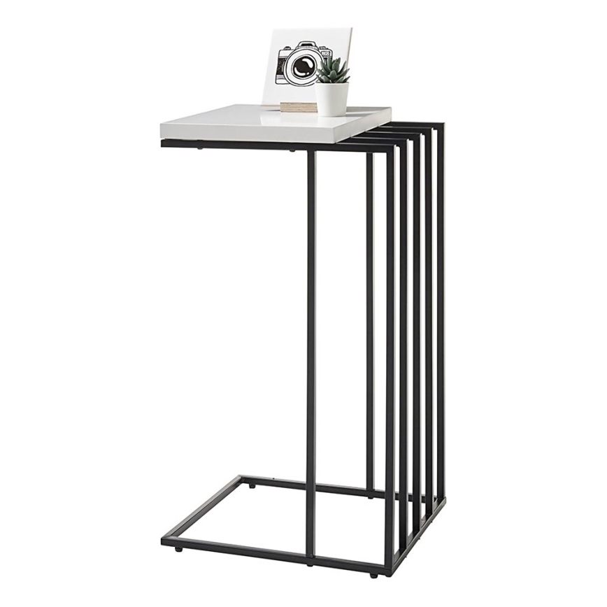 Stranska mizica ZAIRA, bela