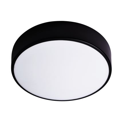 Stropna kopalniška svetilka s senzorjem CLEO 3xE27/24W/230V premer 40 cm črna IP54