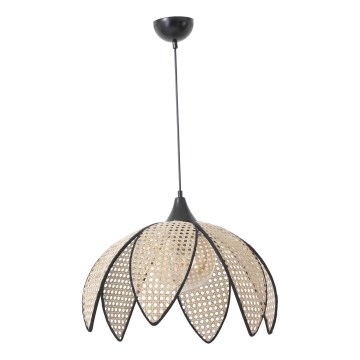 Stropna lampa FUME 1xE27/40W/230V Ø 40 cm črna/bežna