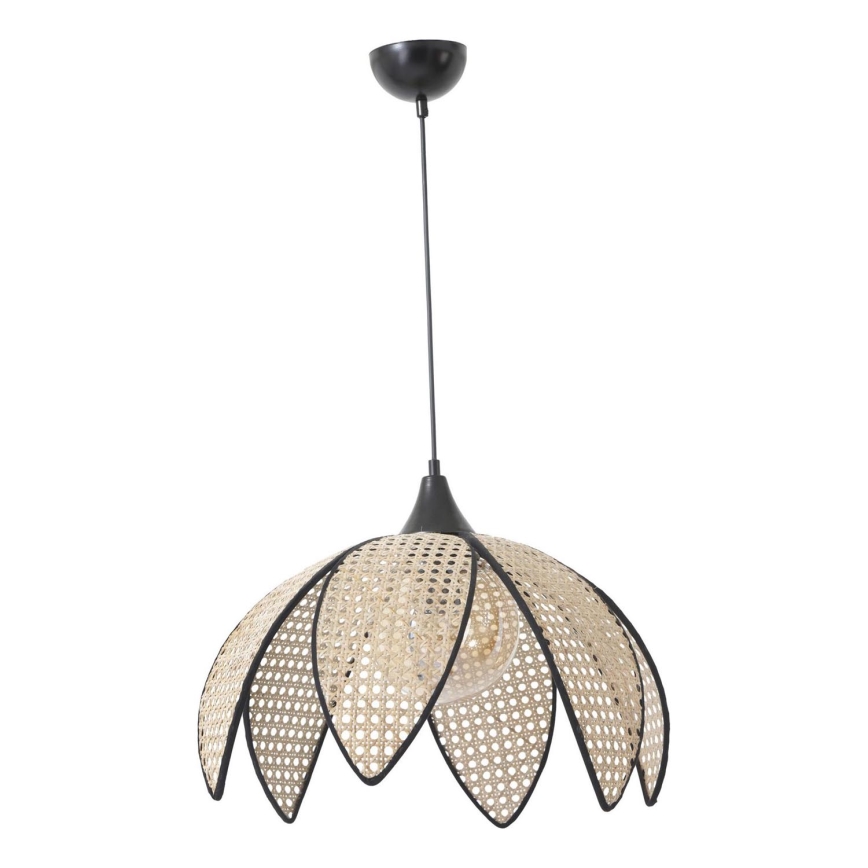 Stropna lampa FUME 1xE27/40W/230V Ø 40 cm črna/bežna