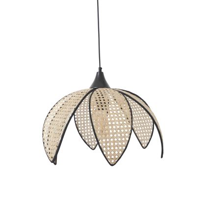 Stropna lampa FUME 1xE27/40W/230V Ø 40 cm črna/bežna