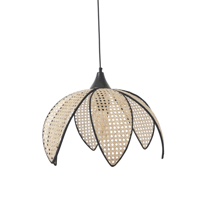 Stropna lampa FUME 1xE27/40W/230V Ø 40 cm črna/bežna