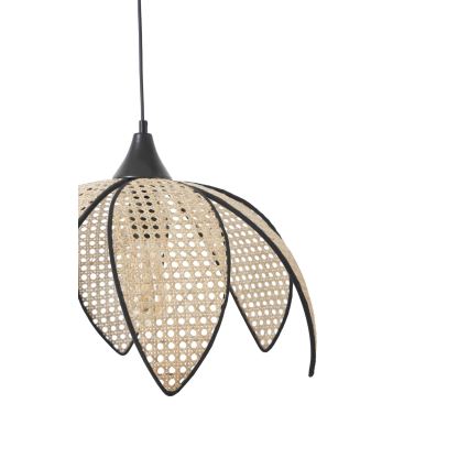 Stropna lampa FUME 1xE27/40W/230V Ø 40 cm črna/bežna
