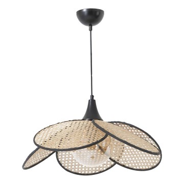 Stropna lampa FUME 1xE27/40W/230V Ø 45 cm črna/bežna