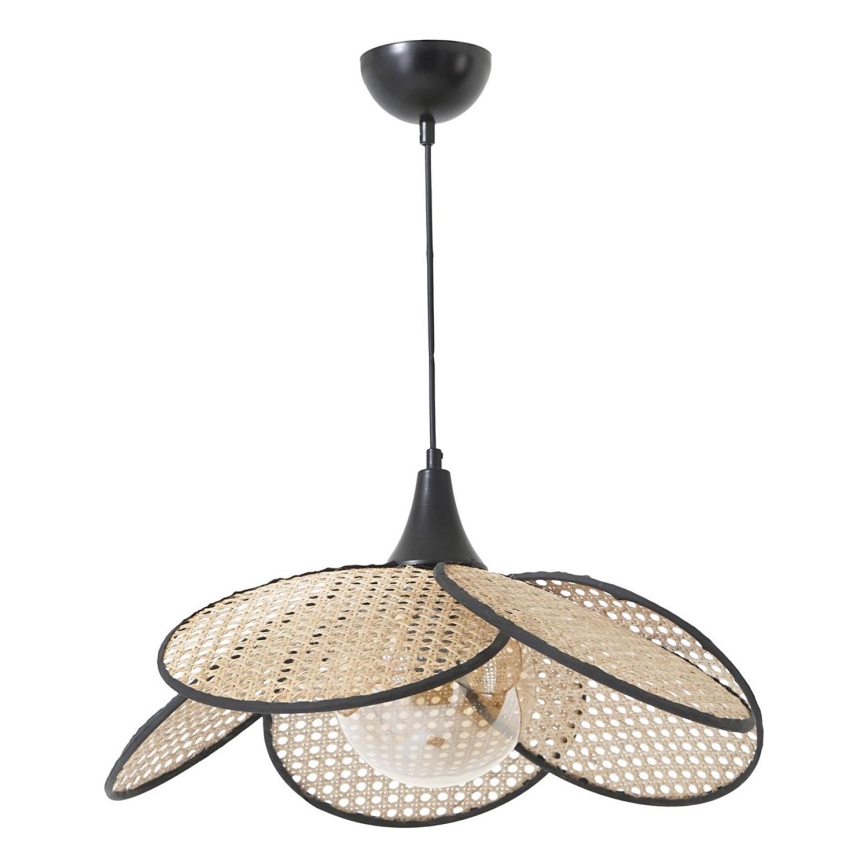Stropna lampa FUME 1xE27/40W/230V Ø 45 cm črna/bežna