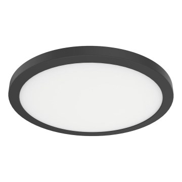 Stropna LED svetilka EVORA, 18 W, 230 V, 3000/4000/6000 K, premer 22,5 cm, črna