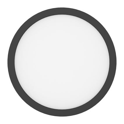 Stropna LED svetilka EVORA, 18 W, 230 V, 3000/4000/6000 K, premer 22,5 cm, črna