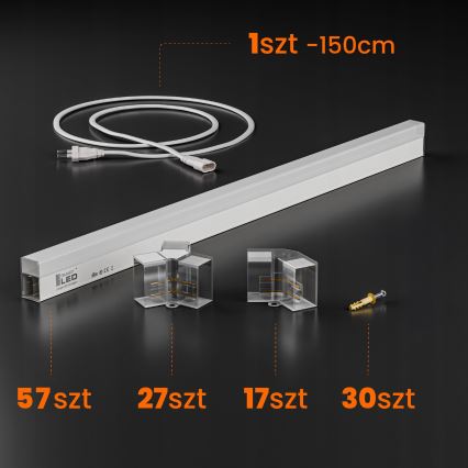LED stropna svetilka HEXAGON LED/456W/85-265V 4000K 522x298 cm CRI 90 IP54 bela