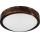 Stropna LED svetilka OAK SLIM LED/20W/230V 4000K Ø 27 cm hrast/temno rjava