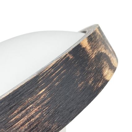 Stropna LED svetilka OAK SLIM LED/20W/230V 4000K Ø 27 cm hrast/temno rjava