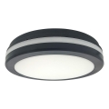 Stropna LED svetilka s senzorjem gibanja LED/20W/230V 3000/4000/6500K premer 230 cm IP54 antracit