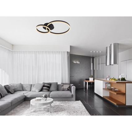 Stropna LED svetilka z zatemnjevanjem LED/55W/230V 3000-6500K + daljinski upravljalnik