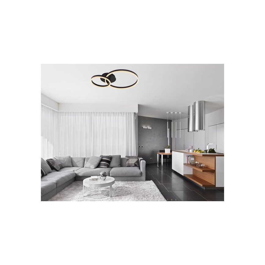 Stropna LED svetilka z zatemnjevanjem LED/55W/230V 3000-6500K + daljinski upravljalnik
