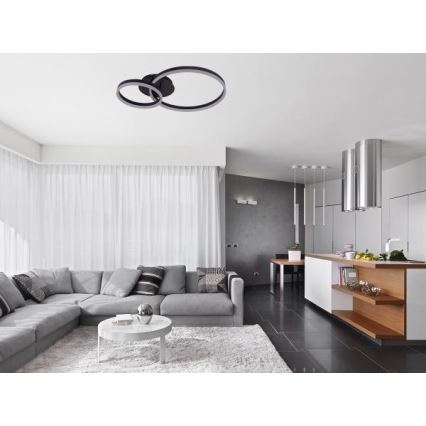 Stropna LED svetilka z zatemnjevanjem LED/55W/230V 3000-6500K + daljinski upravljalnik