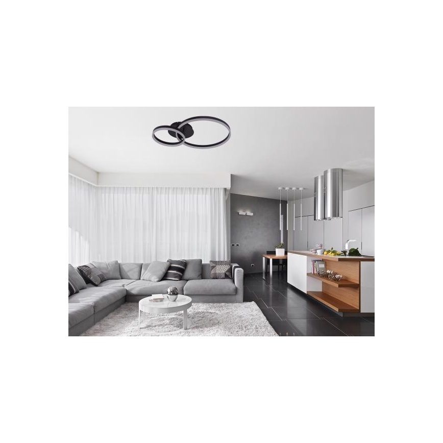 Stropna LED svetilka z zatemnjevanjem LED/55W/230V 3000-6500K + daljinski upravljalnik