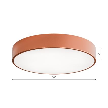 Stropna luč CLEO 4xE27/24W/230V d. 50 cm baker