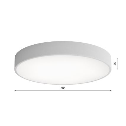 Stropna luč CLEO 5xE27/24W/230V d. 60 cm siva
