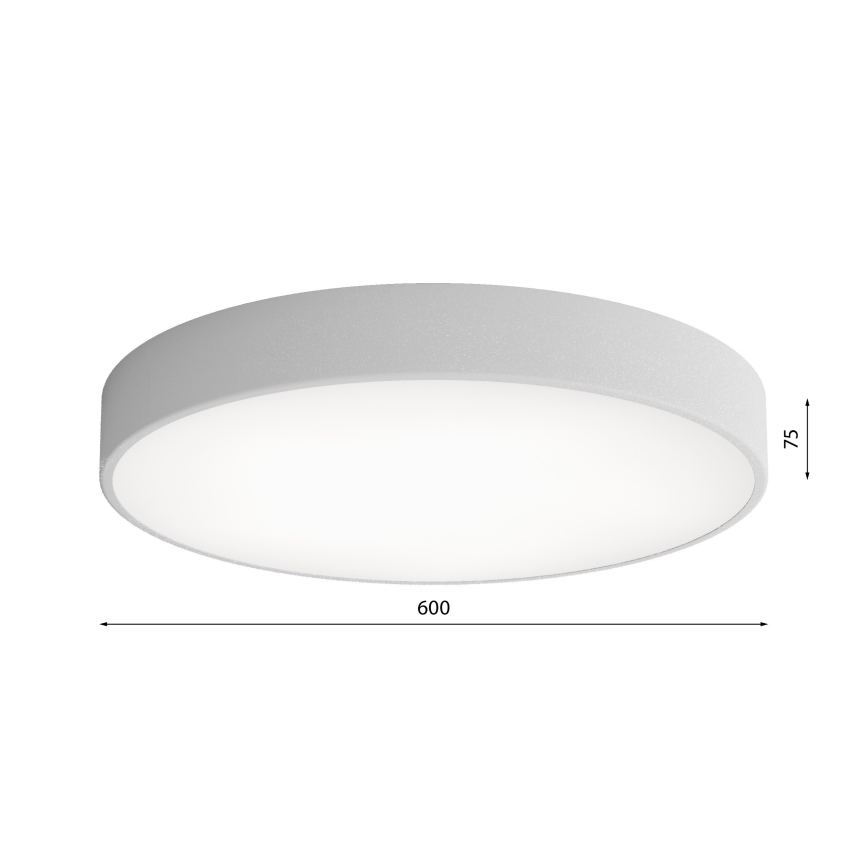Stropna luč CLEO 5xE27/24W/230V d. 60 cm siva