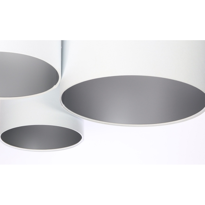 Stropna luč SPACE 3xE27/60W/230V bela/srebrna