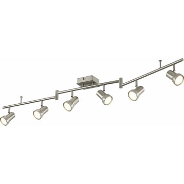 Stropna smerna svetilka 6xGU10/4,7W/230V matni krom