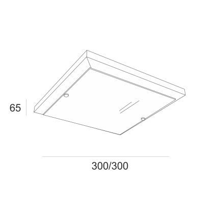 Stropna svetilka 1xE27/60W/230V bor - FSC certifikat