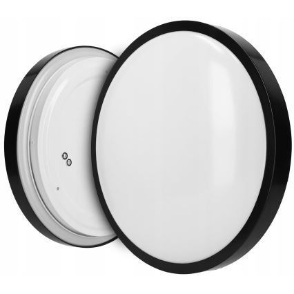 Stropna svetilka 2xE27/40W/230V, premer 29,5 cm, črna