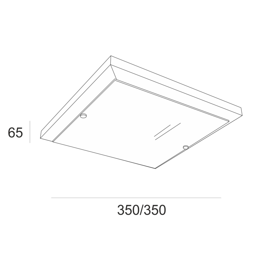Stropna svetilka 2xE27/60W/230V bukev - FSC certifikat