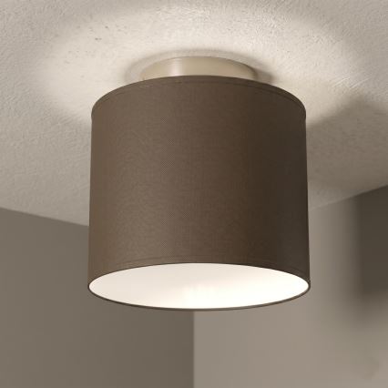 Stropna svetilka ARDEN 1xE27/15W/230V premer 18 cm rjava
