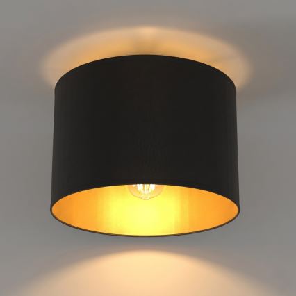 Stropna svetilka ARDEN 1xE27/15W/230V, premer 25 cm, črna