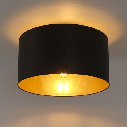 Stropna svetilka ARDEN 1xE27/15W/230V premer 40 cm črna