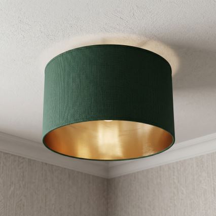 Stropna svetilka ARDEN 1xE27/15W/230V, premer 40 cm, zelena