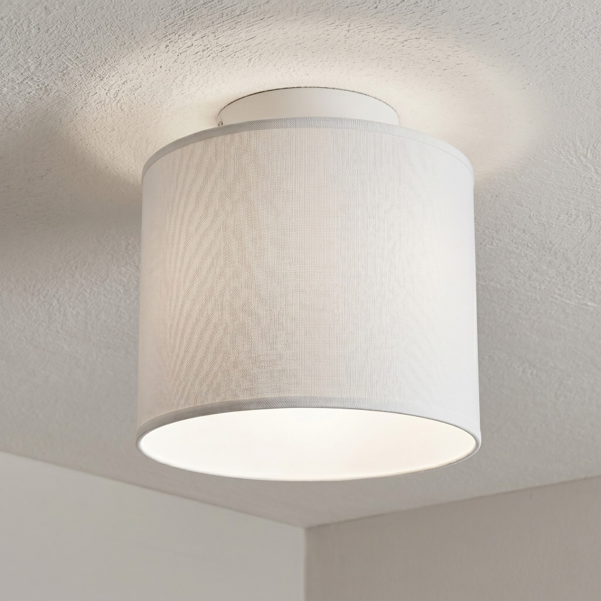 Stropna svetilka ARDEN 1xE27/15W/230V Ø 18 cm bela
