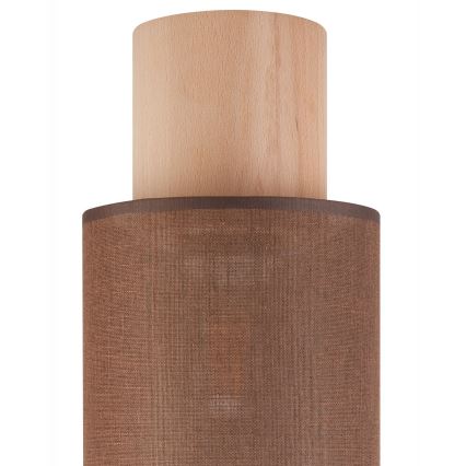 Stropna svetilka ARI 1xE27/60W/230V pr. 16 cm rjava bukev