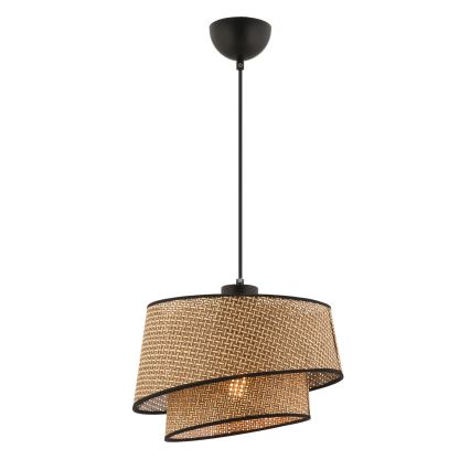 Stropna svetilka BARETTE 1xE27/60W/230V rjava/črna