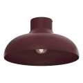 Stropna svetilka BASCA 1xE27/15W/230V, premer 40 cm, bordó