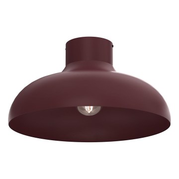 Stropna svetilka BASCA 1xE27/15W/230V, premer 40 cm, bordó