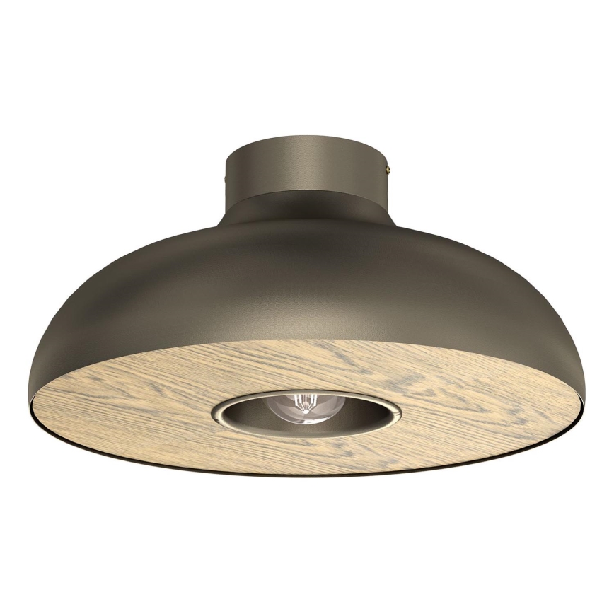 Stropna svetilka BILBAO 1xE27/15W/230V pr. 40 cm medenina